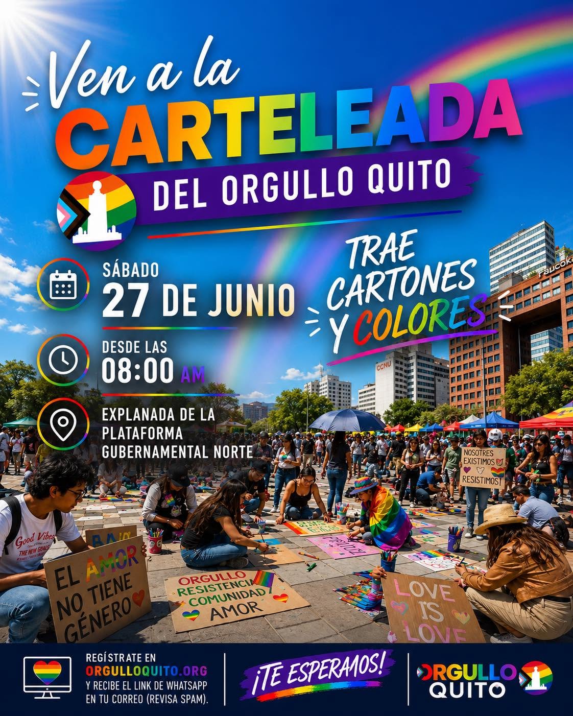 Resistencia Rosa y Silueta X en acciones por los derechos LGBTIQ+ en Ecuador